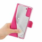 For Samsung Galaxy S21+ 5G Silk Texture Horizontal Flip Leather Case with Holder & Card Slots & Wallet & Photo Frame(Rose Red) - 6