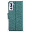 For Samsung Galaxy S21+ 5G Silk Texture Horizontal Flip Leather Case with Holder & Card Slots & Wallet & Photo Frame(Green) - 3
