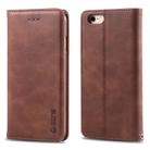 For iPhone 6 Plus / 6s Plus AZNS Retro Texture Magnetic Horizontal Flip PU Leather Case with Holder & Card Slots & Photo Frame(Brown) - 1