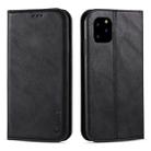 For iPhone 11 Pro Max AZNS Retro Texture Magnetic Horizontal Flip PU Leather Case with Holder & Card Slots & Photo Frame(Black) - 1