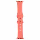 Double Wear Rivets Watch Band For Apple Watch Ultra 49mm / Series 8&7 45mm / SE 2&6&SE&5&4 44mm / 3&2&1 42mm(Rose Red) - 1