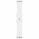 Double Wear Rivets Watch Band For Series 7 41mm / 6 & SE & 5 & 4 40mm / 3 & 2 & 1 38mm(White) - 1