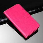 For OPPO A53s 5G idewei Crazy Horse Texture Horizontal Flip Leather Case with Holder & Card Slots & Wallet(Rose Red) - 1