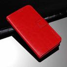 For OPPO A94 5G idewei Crazy Horse Texture Horizontal Flip Leather Case with Holder & Card Slots & Wallet(Red) - 1