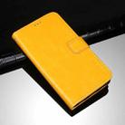 For OPPO Realme 8 5G idewei Crazy Horse Texture Horizontal Flip Leather Case with Holder & Card Slots & Wallet(Yellow) - 1