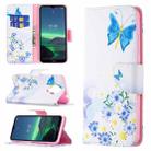 For Nokia 1.4 Colored Drawing Pattern Horizontal Flip Leather Case with Holder & Card Slots & Wallet(Butterfly Love) - 1