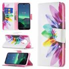 For Nokia 1.4 Colored Drawing Pattern Horizontal Flip Leather Case with Holder & Card Slots & Wallet(Sun Flower) - 1