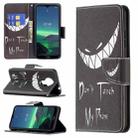 For Nokia 1.4 Colored Drawing Pattern Horizontal Flip Leather Case with Holder & Card Slots & Wallet(Smirk) - 1