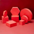 8 in 1 Different Sizes Geometric Cube Solid Color Photography Photo Background Table Shooting Foam Props(Red) - 1