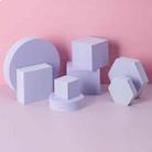 8 in 1 Different Sizes Geometric Cube Solid Color Photography Photo Background Table Shooting Foam Props(Purple) - 1