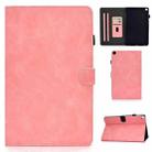 For Samsung Galaxy Tab A7 Lite T220 Cowhide Texture Horizontal Flip Leather Case with Holder & Card Slots & Pen Slot(Rose Gold) - 1