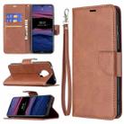 For Nokia G20 / G10 Retro Lambskin Texture Pure Color Horizontal Flip PU Leather Case with Holder & Card Slots & Wallet & Lanyard(Brown) - 1