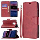 For Nokia G20 / G10 Retro Lambskin Texture Pure Color Horizontal Flip PU Leather Case with Holder & Card Slots & Wallet & Lanyard(Red) - 1