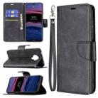 For Nokia G20 / G10 Retro Lambskin Texture Pure Color Horizontal Flip PU Leather Case with Holder & Card Slots & Wallet & Lanyard(Black) - 1