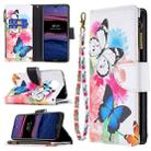 For Nokia G20 / G10 Colored Drawing Pattern Zipper Horizontal Flip Leather Case with Holder & Card Slots & Wallet(Two Butterflies) - 1