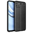 For Honor Play 20 Litchi Texture TPU Shockproof Case(Black) - 1