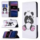 For Nokia G20 / G10 Colored Drawing Pattern Horizontal Flip Leather Case with Holder & Card Slots & Wallet(Panda) - 1