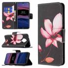 For Nokia G20 / G10 Colored Drawing Pattern Horizontal Flip Leather Case with Holder & Card Slots & Wallet(Lotus) - 1