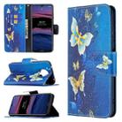 For Nokia G20 / G10 Colored Drawing Pattern Horizontal Flip Leather Case with Holder & Card Slots & Wallet(Gold Butterfly) - 1