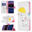 For Nokia G20 / G10 Colored Drawing Pattern Horizontal Flip Leather Case with Holder & Card Slots & Wallet(Umbrella Elephant) - 1