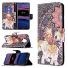 For Nokia G20 / G10 Colored Drawing Pattern Horizontal Flip Leather Case with Holder & Card Slots & Wallet(Flowers Elephant) - 1