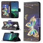 For Nokia 1.4 Colored Drawing Pattern Horizontal Flip Leather Case with Holder & Card Slots & Wallet(Big Butterfly) - 1