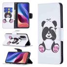 For Xiaomi Mi 11i / Poco F3 / Redmi K40 Colored Drawing Pattern Horizontal Flip Leather Case with Holder & Card Slots & Wallet(Panda) - 1