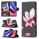 For Xiaomi Mi 11i / Poco F3 / Redmi K40 Colored Drawing Pattern Horizontal Flip Leather Case with Holder & Card Slots & Wallet(Lotus) - 1