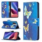 For Xiaomi Mi 11i / Poco F3 / Redmi K40 Colored Drawing Pattern Horizontal Flip Leather Case with Holder & Card Slots & Wallet(Gold Butterfly) - 1