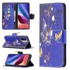 For Xiaomi Mi 11i / Poco F3 / Redmi K40 Colored Drawing Pattern Horizontal Flip Leather Case with Holder & Card Slots & Wallet(Purple Butterfly) - 1