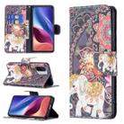 For Xiaomi Mi 11i / Poco F3 / Redmi K40 Colored Drawing Pattern Horizontal Flip Leather Case with Holder & Card Slots & Wallet(Flowers Elephant) - 1