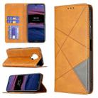 For Nokia G20 / G10 Rhombus Texture Horizontal Flip Magnetic Leather Case with Holder & Card Slots & Wallet(Yellow) - 1