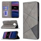 For Nokia G20 / G10 Rhombus Texture Horizontal Flip Magnetic Leather Case with Holder & Card Slots & Wallet(Grey) - 1