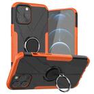 For iPhone 12 Pro Max Machine Armor Bear Shockproof PC + TPU Protective Case with Ring Holder(Orange) - 1