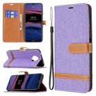For Nokia G20 / G10 Color Matching Denim Texture Horizontal Flip Leather Case with Holder & Card Slots & Wallet & Lanyard(Purple) - 1