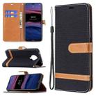 For Nokia G20 / G10 Color Matching Denim Texture Horizontal Flip Leather Case with Holder & Card Slots & Wallet & Lanyard(Black) - 1