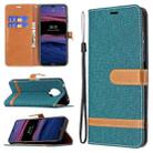 For Nokia G20 / G10 Color Matching Denim Texture Horizontal Flip Leather Case with Holder & Card Slots & Wallet & Lanyard(Green) - 1