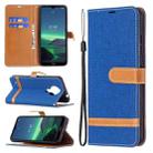 For Nokia 1.4 Color Matching Denim Texture Horizontal Flip Leather Case with Holder & Card Slots & Wallet & Lanyard(Royal Blue) - 1