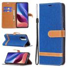 For Xiaomi Mi 11i / Poco F3 / Redmi K40 Color Matching Denim Texture Horizontal Flip Leather Case with Holder & Card Slots & Wallet & Lanyard(Royal Blue) - 1