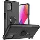 For Motorola Moto G Stylus (2021) Machine Armor Bear Shockproof PC + TPU Protective Case with Ring Holder(Black) - 1