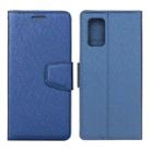 For Huawei P smart 2021 / Y7a Silk Texture Horizontal Flip Leather Case with Holder & Card Slots & Wallet & Photo Frame(Blue) - 1