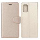 For Huawei P smart 2021 / Y7a Silk Texture Horizontal Flip Leather Case with Holder & Card Slots & Wallet & Photo Frame(Gold) - 1