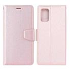 For Huawei P smart 2021 / Y7a Silk Texture Horizontal Flip Leather Case with Holder & Card Slots & Wallet & Photo Frame(Rose Gold) - 1