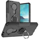 For Nokia 3.4 / 5.4 Machine Armor Bear Shockproof PC + TPU Protective Case with Ring Holder(Black) - 1