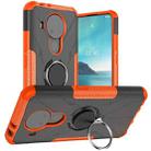 For Nokia 3.4 / 5.4 Machine Armor Bear Shockproof PC + TPU Protective Case with Ring Holder(Orange) - 1
