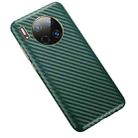 For Huawei Mate 30 Carbon Fiber Leather Texture Kevlar Anti-fall Phone Protective Case(Green) - 1
