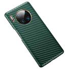 For Huawei Mate 30 Pro Carbon Fiber Leather Texture Kevlar Anti-fall Phone Protective Case(Green) - 1