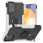For Samsung Galaxy A72 5G / 4G Machine Armor Bear Shockproof PC + TPU Protective Case with Ring Holder(White) - 1