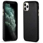 For iPhone 11 Pro Carbon Fiber Leather Texture Kevlar Anti-fall Phone Protective Case (Black) - 1