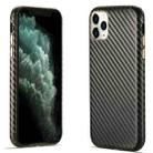For iPhone 11 Pro Carbon Fiber Leather Texture Kevlar Anti-fall Phone Protective Case (Grey) - 1